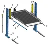 Factory Price Hydraulic two Post Parking Lift - Buy two Post Parking Lift,Portable Parking Lift, Parking Lift Product