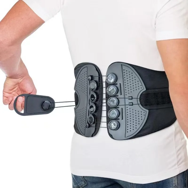 Adjustable Drawstring Pulley System for Back Pain Relief
