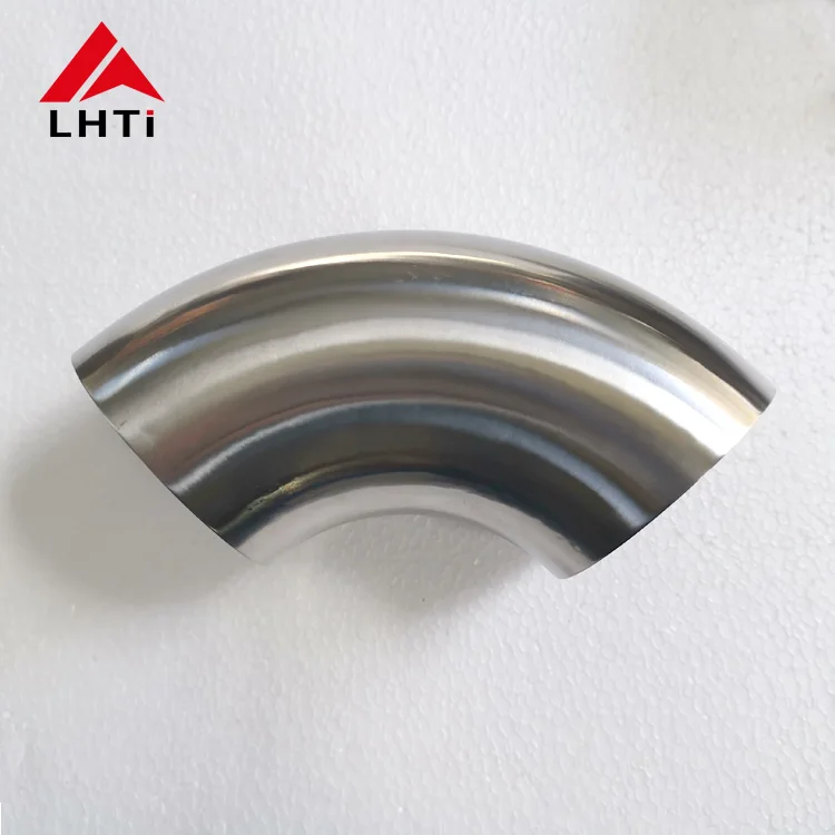 Hot sale 90 degree 34mm 51mm 63mm 76mm 89mm Grade 2 titanium elbow for exhaust