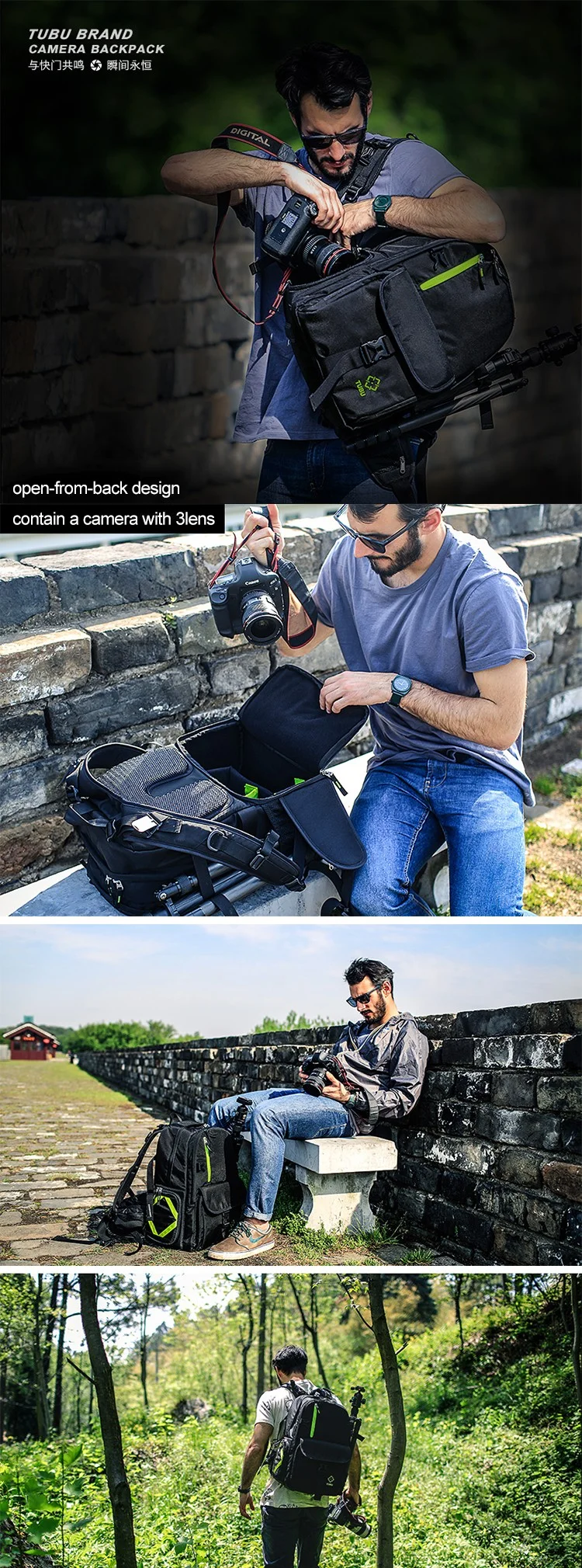 camera laptop backpack
