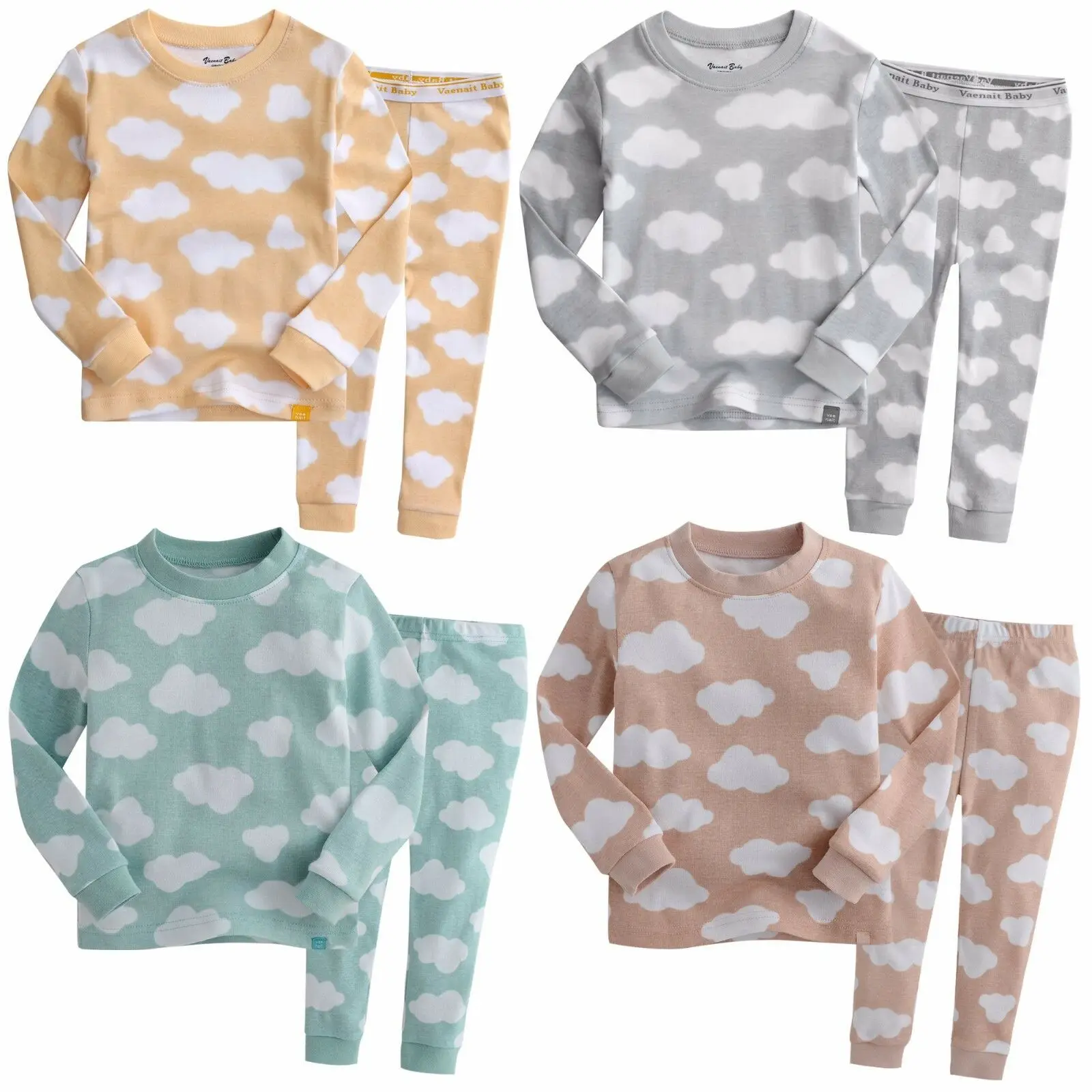 
Vaenait Baby Toddler Kids Unisex Cotton Clothes Sleepwear 