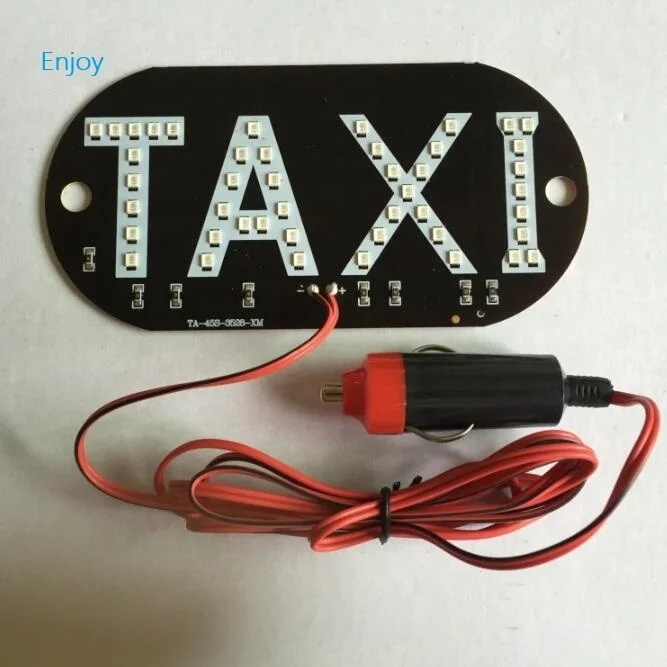 12V taxi light sign Vacant Empty car red green blue yellow white