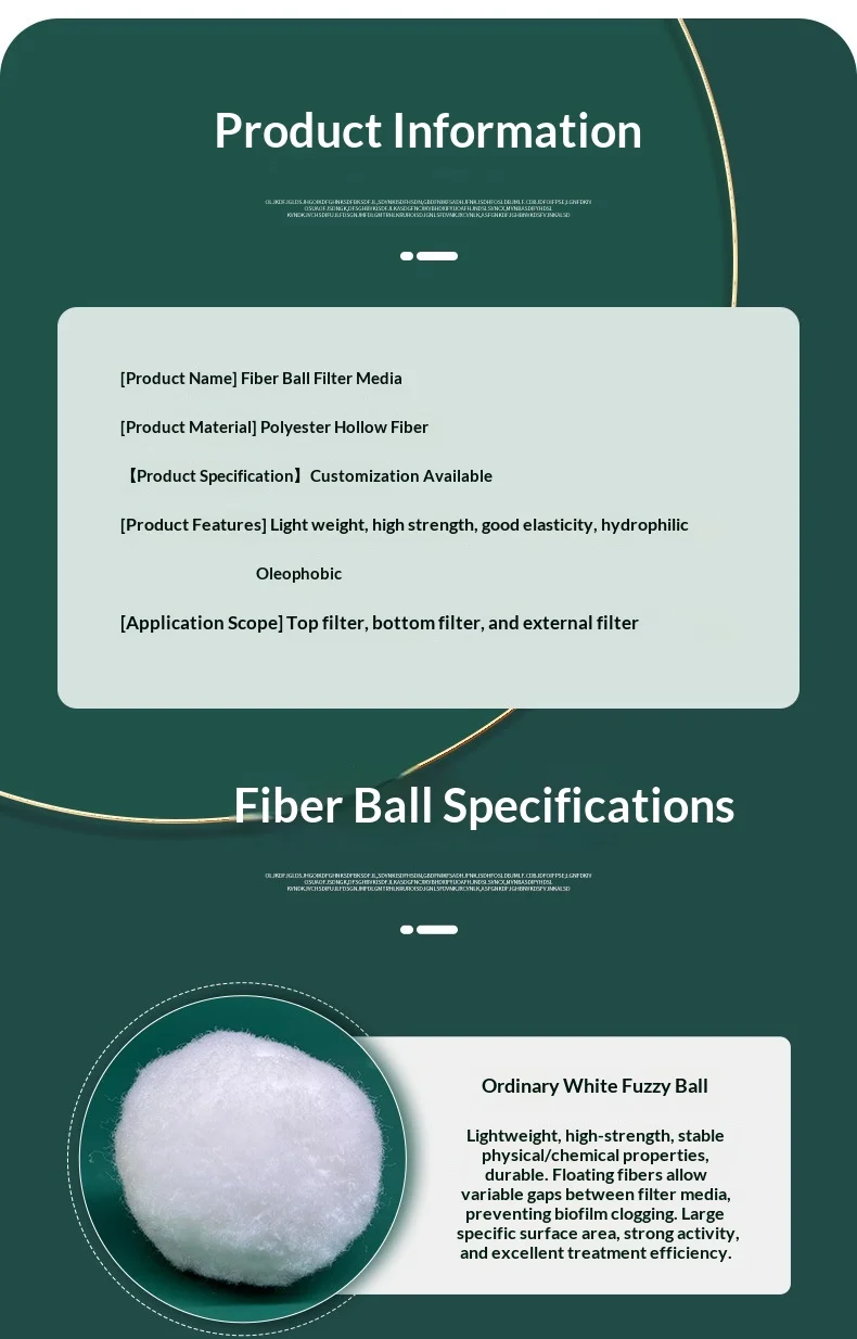 Concrete Use White Modified Fiber Ball Filter Media Bio-film Culturing ...