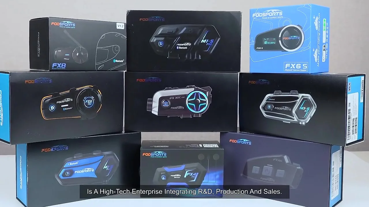 インカム fodsports FX8 PRO Motorcycle Bluetooth Intercom | Fodsports