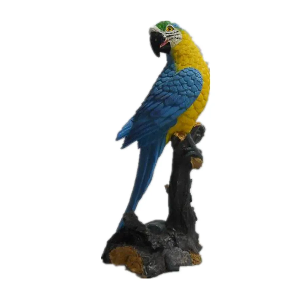 resin parrot statue