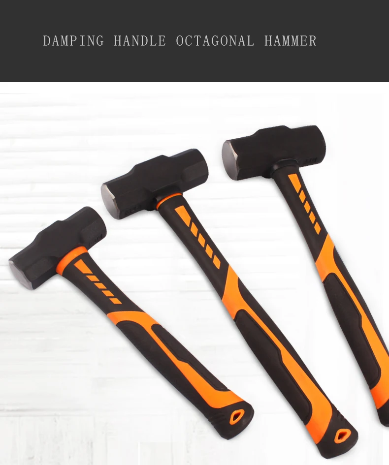 Building Construction 24lb Sledge Hammer Heavy Duty Onepiece Steel Brick Drilling Crack