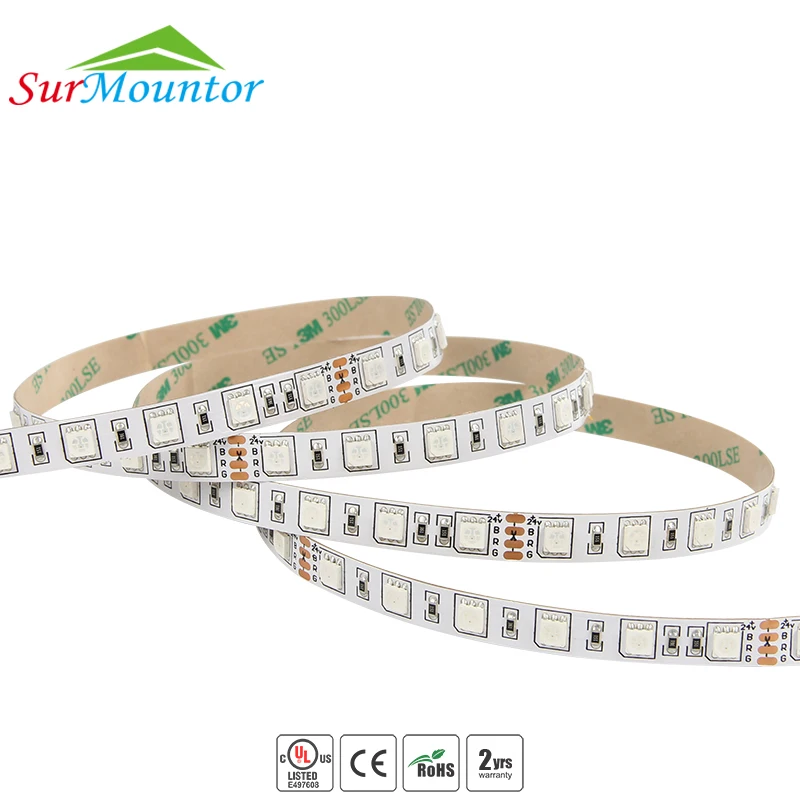 LED strip RGB controller addressable RGB led strip 24V SMD5050 led strip 5meter