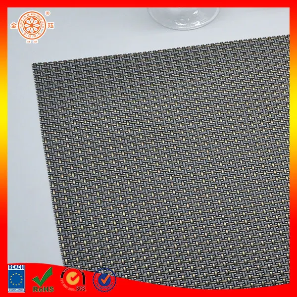 Decorative Woven Mesh Vinyl Coated Woven Polyester Mesh Fabric Pvc