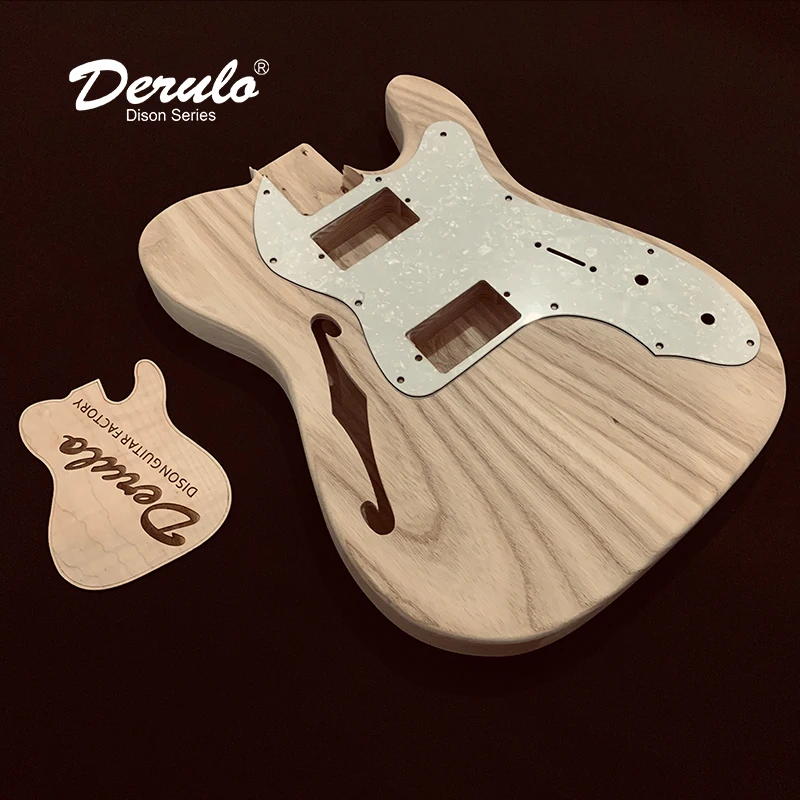 Derulo Highquality Diy Electric Guitar Kit Unfinished Ash Body Canada