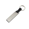 Hot selling new model promotion gift customized laser engraving logo 16GB metal loop usb flash key