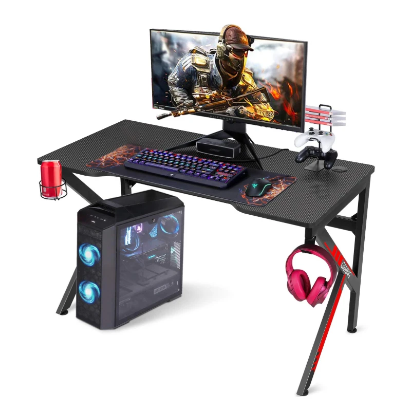 
Wholesale Hot Selling Black Gaming Table Furniture Computer Office Desk Gaming Table 