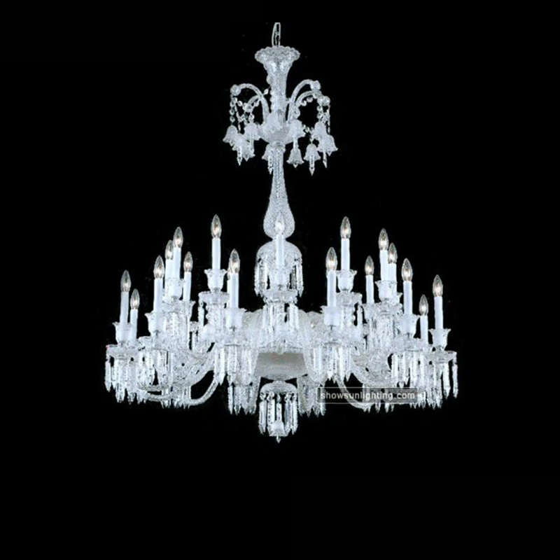 European style home decor lustre cristal lampadari luxury indoor decorative lighting art glass baccarat crystal chandelier
