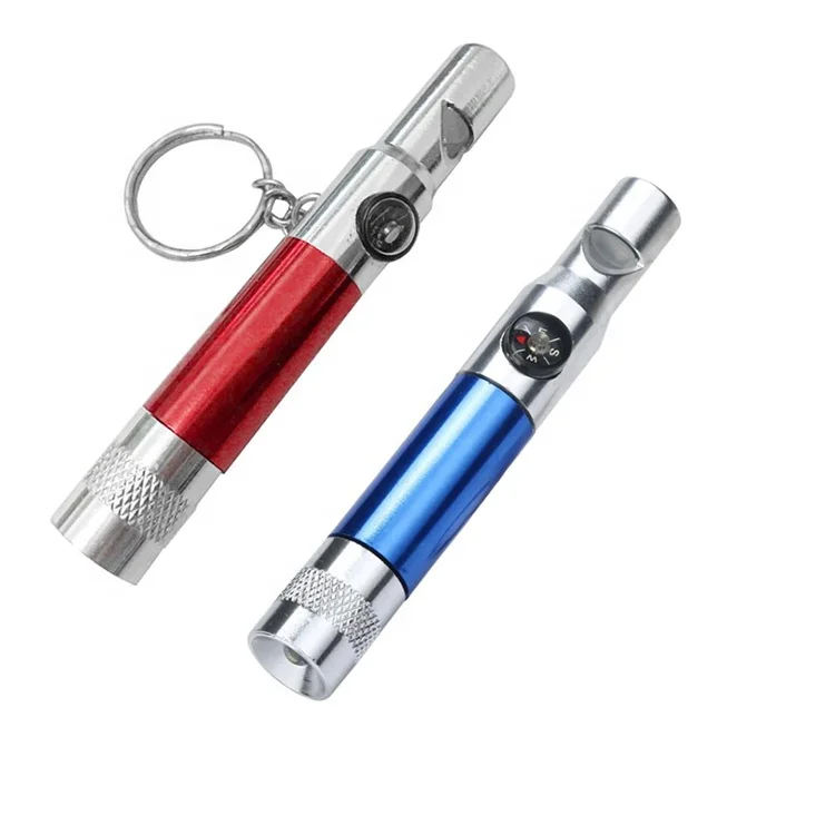 Best Quality Led Light Emergency Self Defense Whistle Defender Whistle keychain/