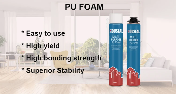 Best Seller Gap Filling Polyurethane Gun Grade Expanding Foa Gap Filler - PU Foa, Adhesive