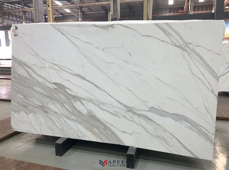 Italienische Weiße Kalkutta Geschliffen Raffinierte Polierte Marmor