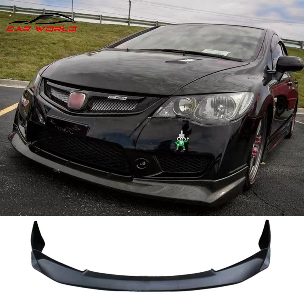 Car Front Lip for 2006-2012 Honda Civic FD2 - Js Style Carbon Fiber ...