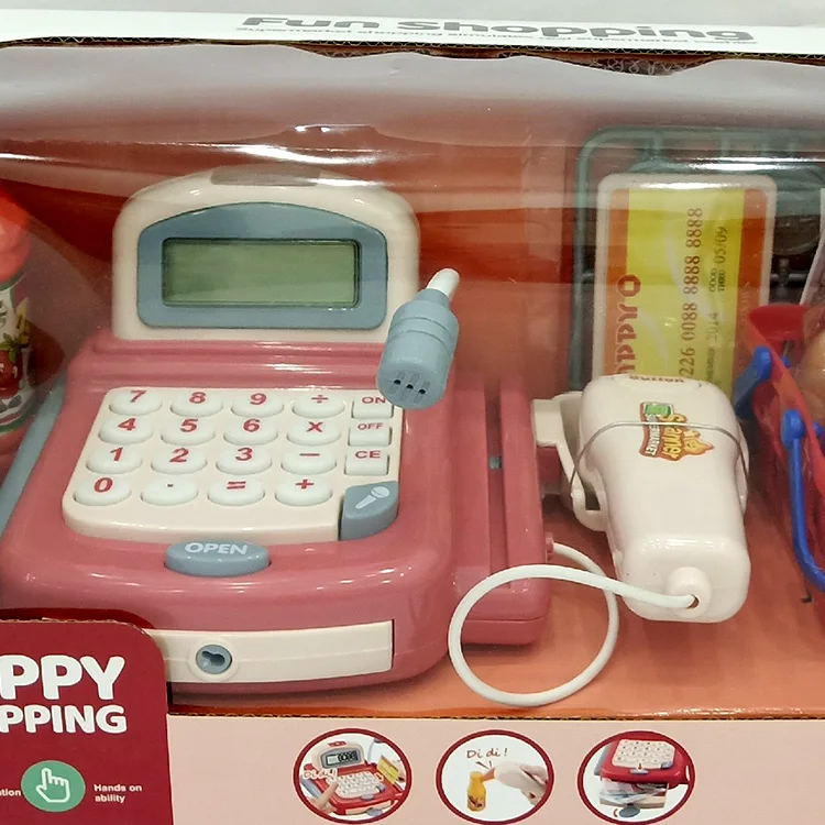 Newest Supermarket Cash Register Toy Cashier Machine Toy Buy Cash