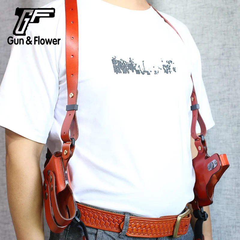 Gun \u0026 Flower-pistolera De Cuero De Grano Completo Para Beretta 92,Funda De  Cuero Marrón Para Pistola Beretta 92,Sig Sauer P226,P320,Glock  17,19,26,43,Colt 1911 - Buy Hombro Funda De Pistola De Beretta 92 Sig