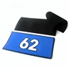 Rubber Badges Manufacture Hook and Loop Adhesive Custom 3D Numbers Logo PVC Patches for Clothing Arm