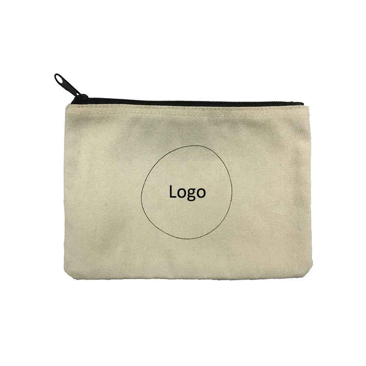 custom printed canvas zipper pouch