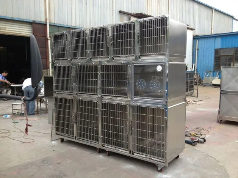Veterinary Stainless Steel Dog Cages Animals Cage For Vet Clinic Kennel