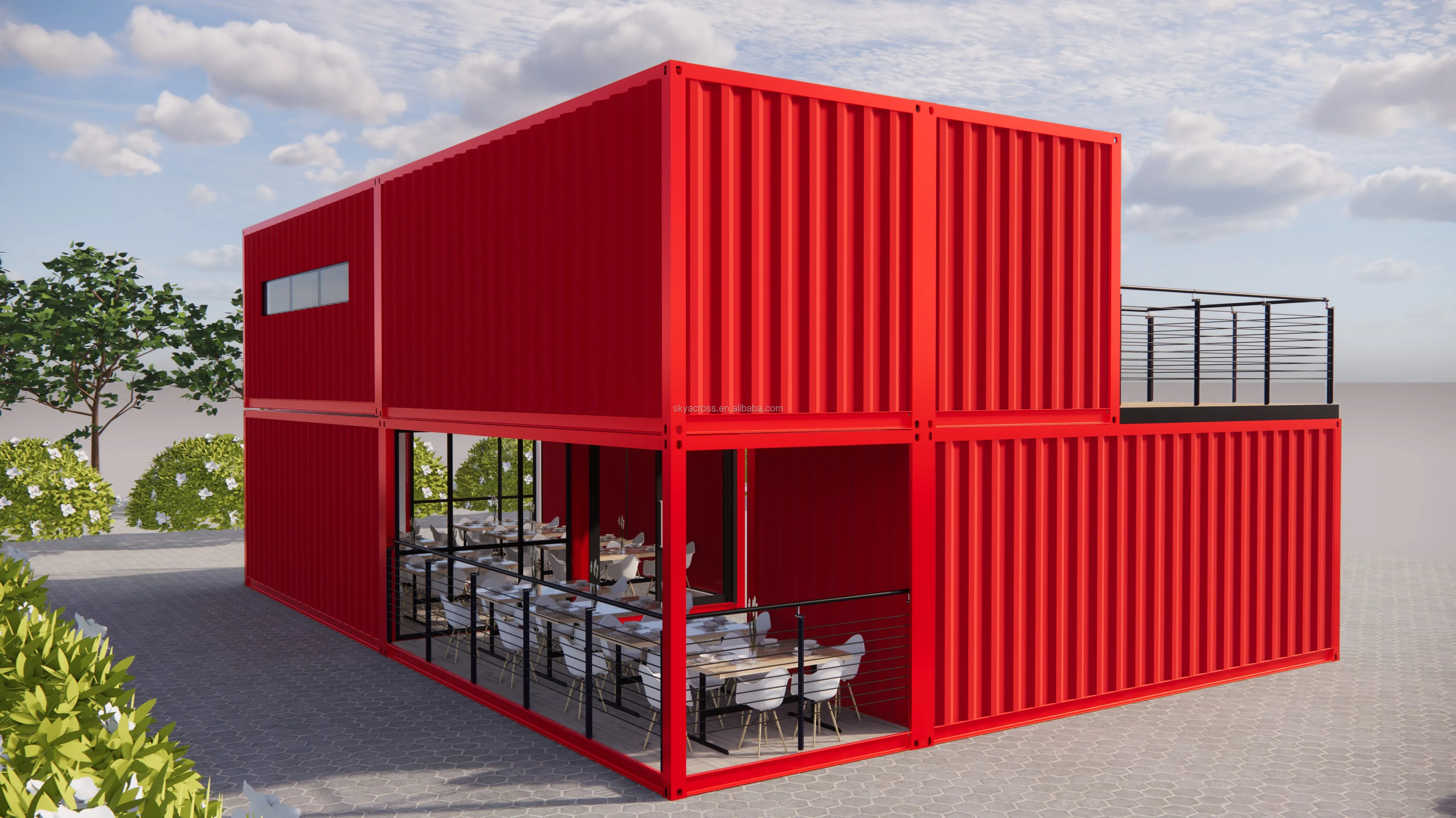 Two-story Pop-up Container Coffee Restaurant Bar Cafe Kiosk,Booth Use ...