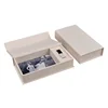 4x6 Fabric Photo Print and USB flash drive packaging gift box for wedding