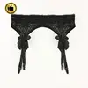 Women's Lace Garter Belt Stockings Sets with Butterfly Panty
