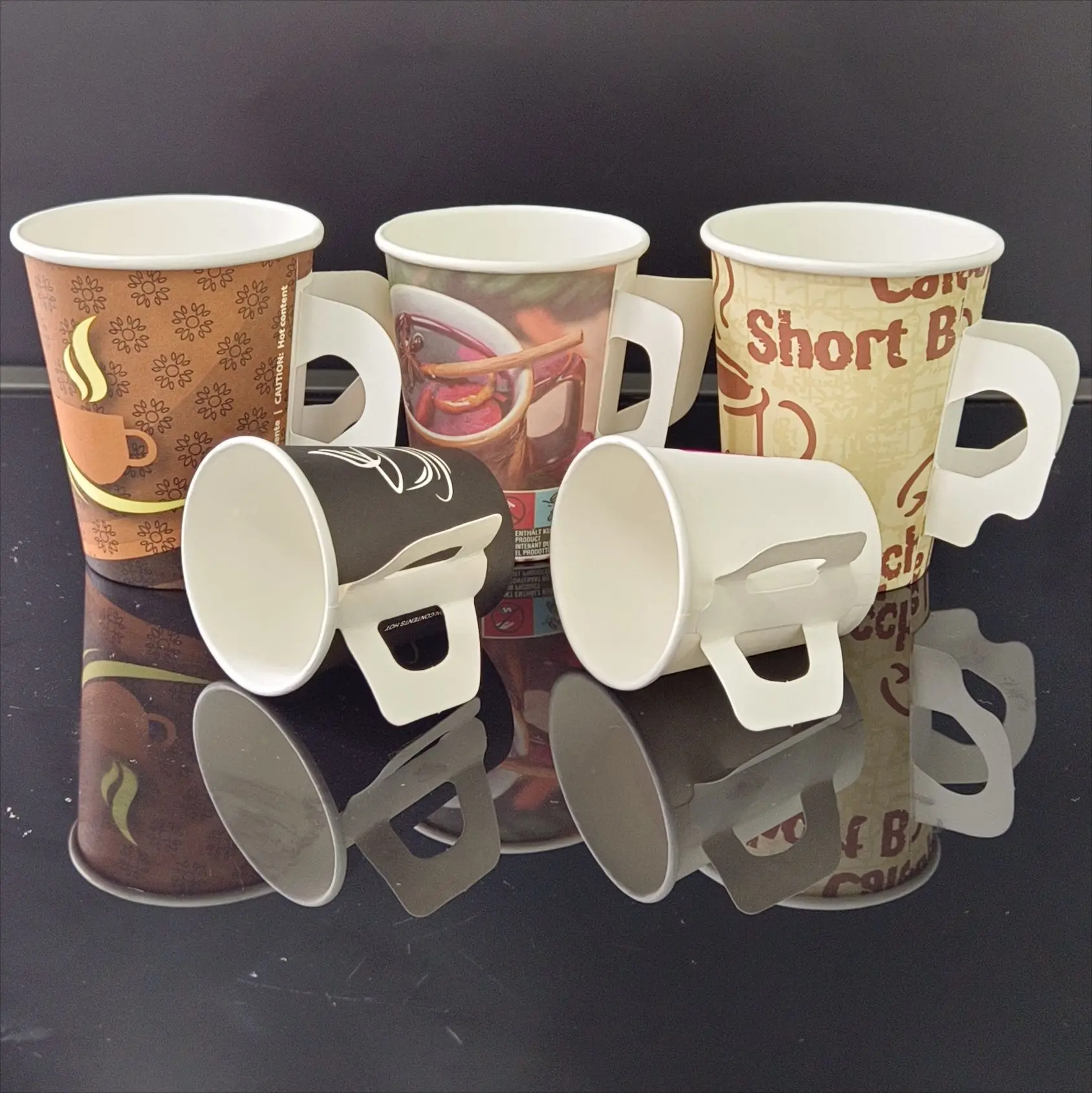 Hot Drink Paper Cup With Handle Buy Paper Coffee Cups With Handles