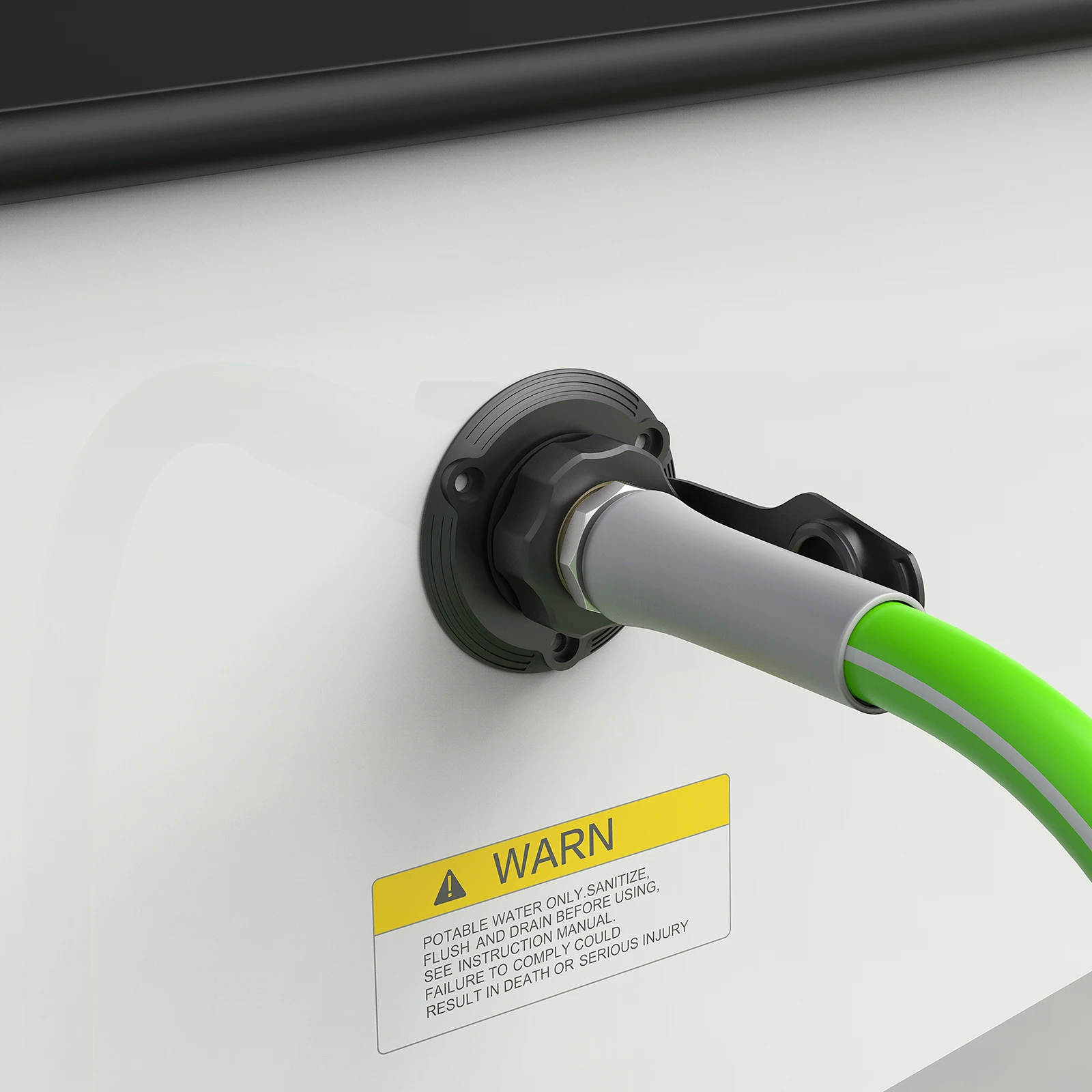 Camping&home Rv City Water Fill Inlet Small Flange Brass With Check