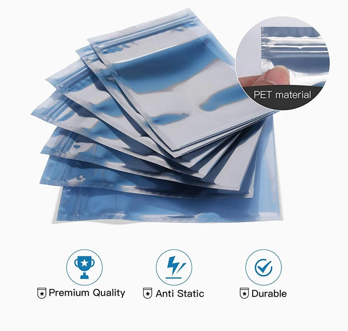 Anti Static Bags ESD Shielding For Electronic Products Anti Static Bags ESD Shielding For Electronic Products