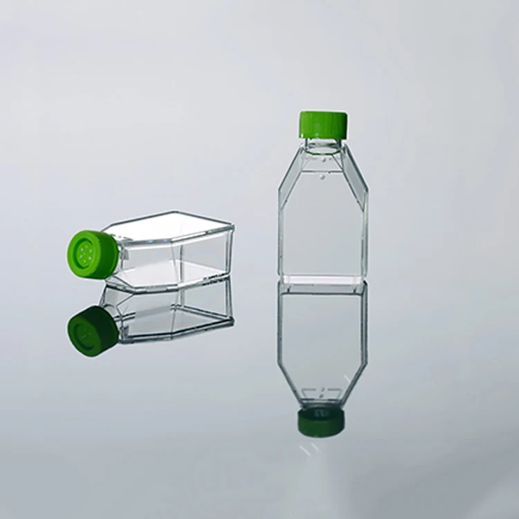 lab use cell culture products plastic erlenmeyer flask