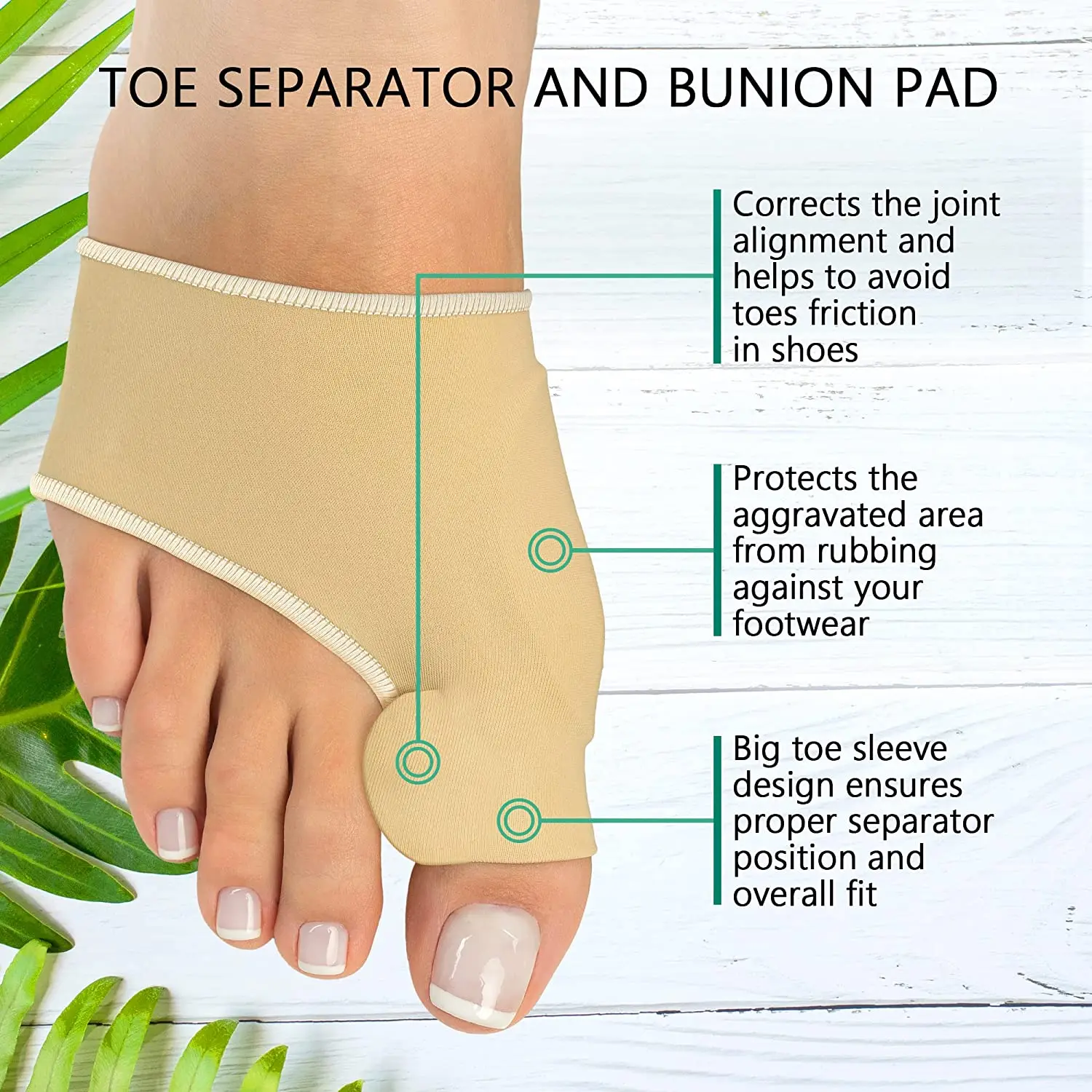 Bunion Corrector Hallux Valgus Pain Relief Bunion Sleeve