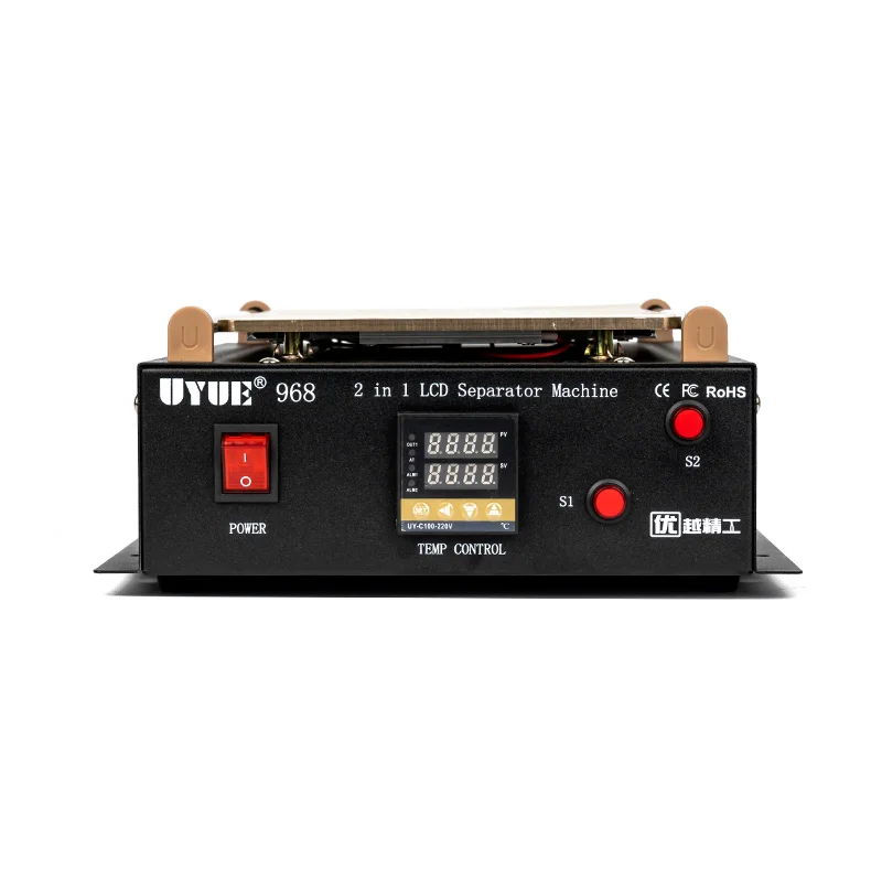 BEST 968 2 In 1 Vacuum Separator LCD Built-in Pump Vacuum Fix Repair Broken Mobile Phone Touch Screen Glass Separate Machine