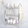 three tiers stainless steel kitchen dish rack