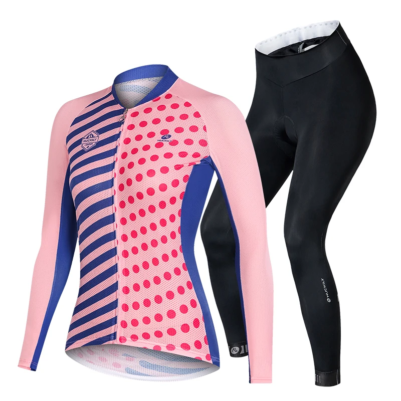 Nuckily Envío Gratuito Profesional Ciclismo Jersey Para Las NUCKILY Camiseta de ciclismo para mujer, transpirable