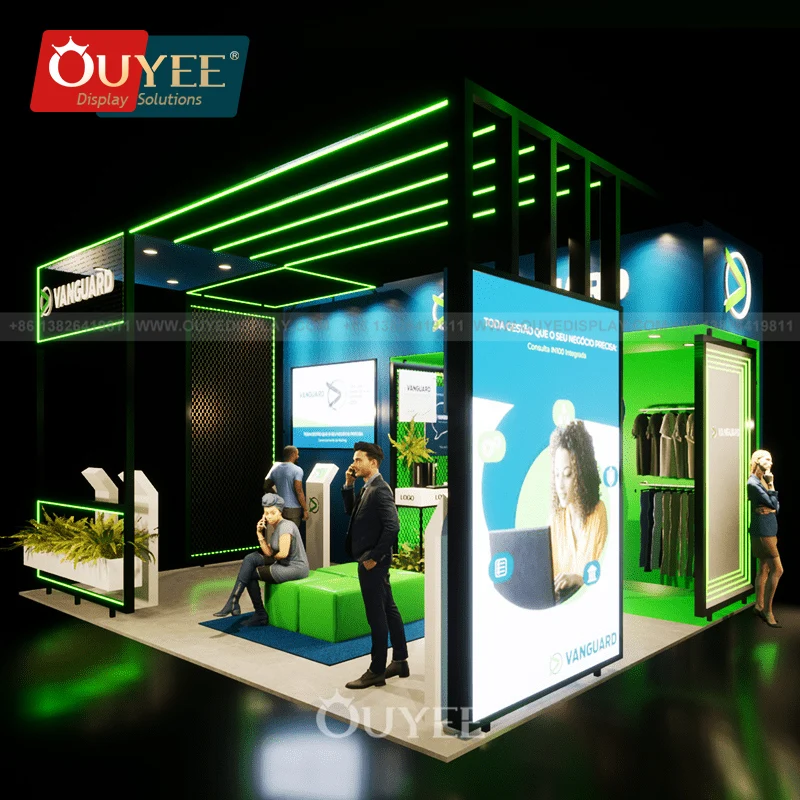 【Creative Booth Design】 Custom Booth Design - Recyclable Exhibits & LED Lighting