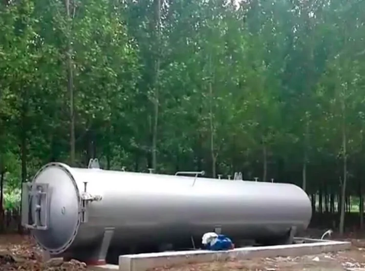 Wood treatment pressure vessel timber vacuum impregnation autoclave machine