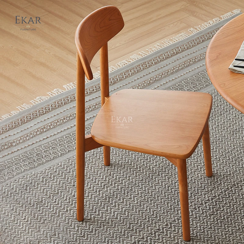 product ekar furniture classic design solid wood dining room chair-63