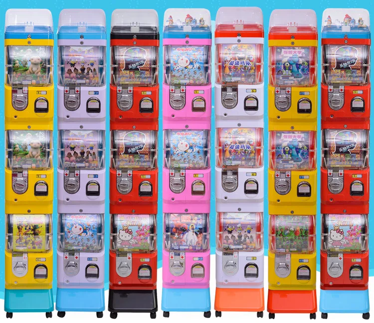 Factory Direct Three-Layer Coin-Operated Gashapon Machine for Children's Entertainment-Taiwan/Japan Style Wholesale Available