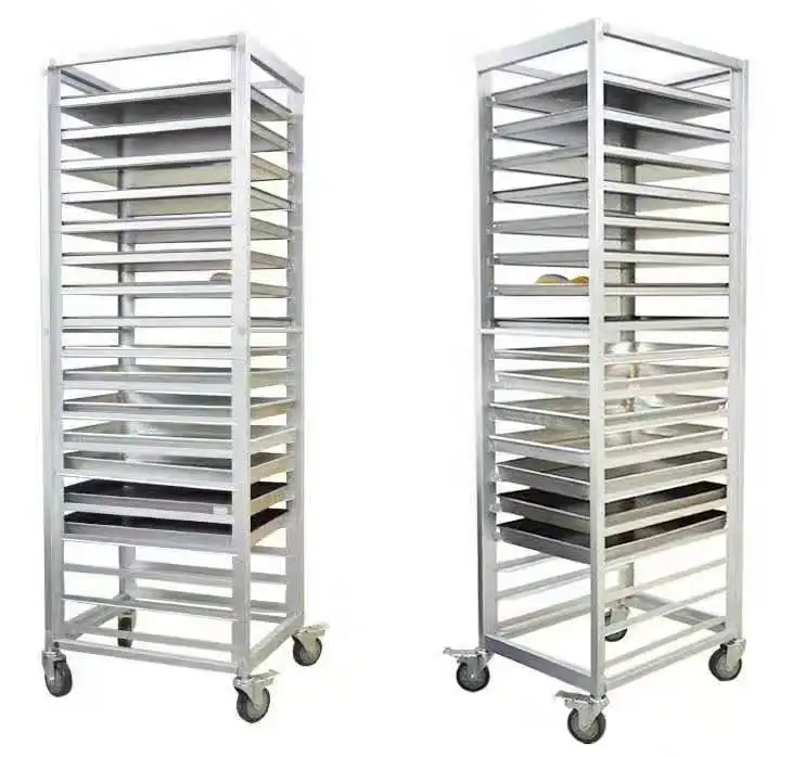 Commercial 624 Layers Stainless Steel Gn Pans Baking Tray Rack Trolley