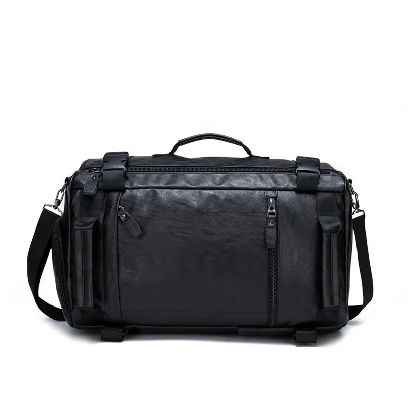 
Spend The Night Mens Leather Duffle Bag 