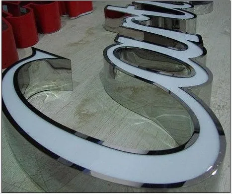 product sry sign stainless steel side punching leak engraving blank edge 3d led letters luminous word mini custom logo sign outdoor993-5