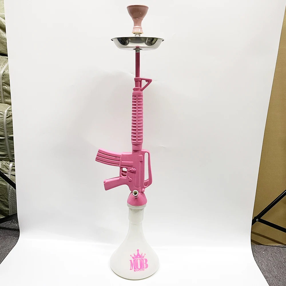 Wholesale New Large Mob Hookah 95cm Tall Pink Ak47 Shisha Hookah Set