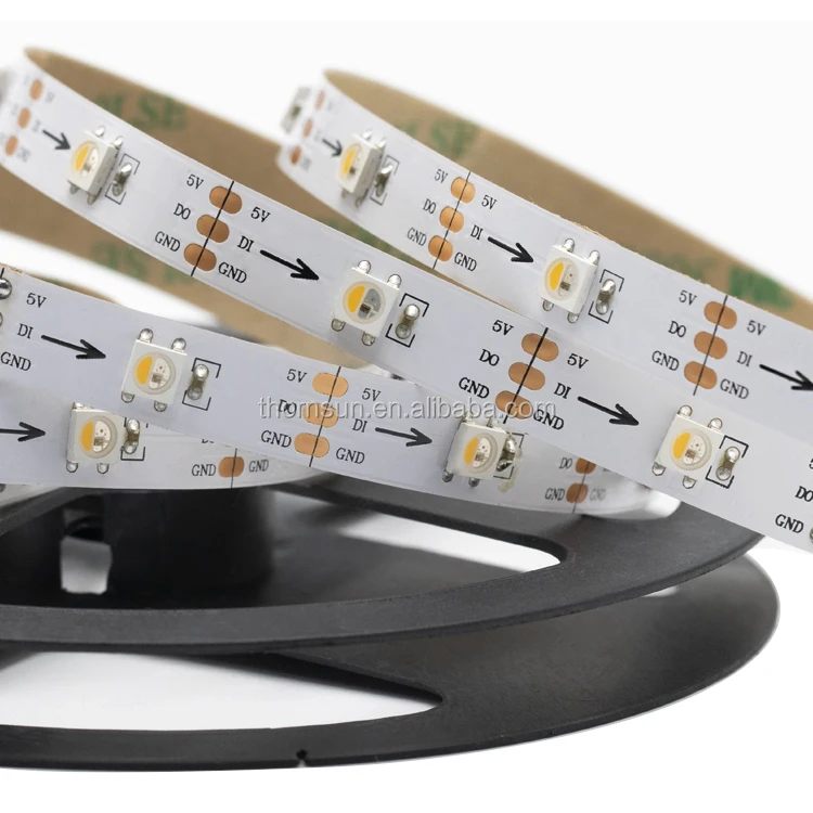 16.4Ft SK6812 150 Pixels  Individually addressable rgbw led strip Light 30Leds/M Ribbon Light ws2812 led strip rgbw