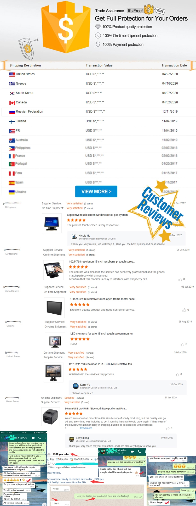 Android Cashier 15'' Touch Screen System Sale Cash Register Terminal ...