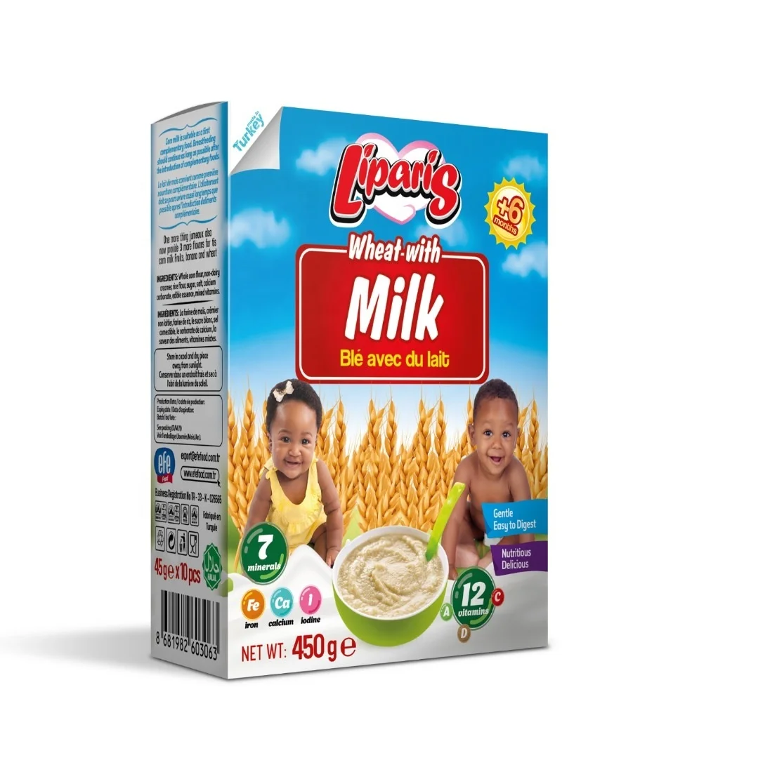 Ble Avec Lait 10g Cereales Pour Bebe Buy Baby Food Cerelac Corn Milk Product On Alibaba Com