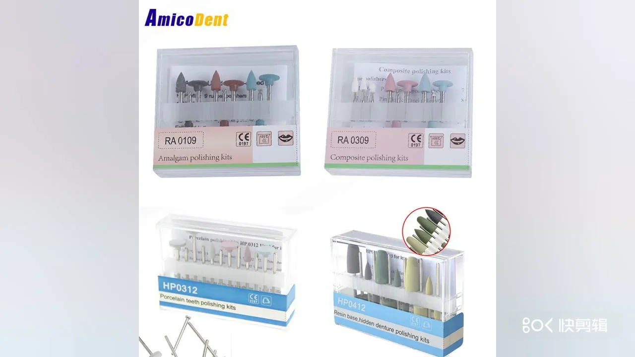 Amicodent Hp0312 Kit Of 12 Dental Porcelain Teeth Polishing Kits For Porcelain Preparation Low