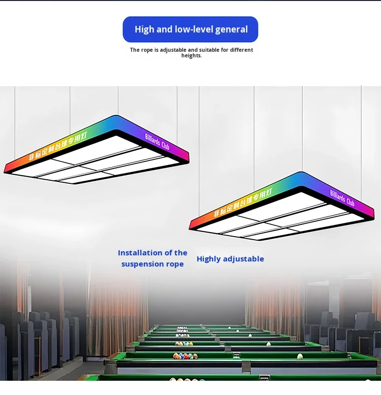 product full body shadowless light for billiard hall decorative pendant light illuminate billiard room atmospheric chandelier for-7