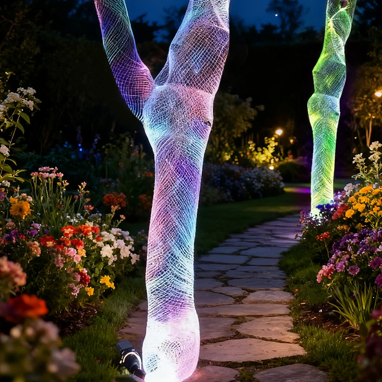 Outdoor Waterproof LED Fiber Optic Tree Lamp - RGB Decorative